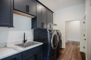 Laundry in custom home located in western Ohio.