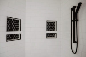 Shower in custom home located in Ohio