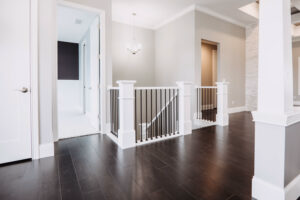 Interior of modern custom home built in western Ohio.