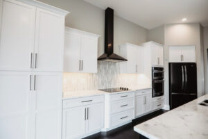 Kitchen cabinets in custom home built in western Ohio.