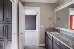Bath in custom home located in western Ohio.