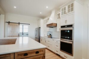 Modern farmhouse kitchen of Ohio custom home - Holsinger Project