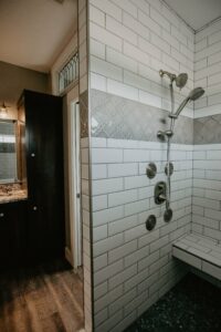Shower in custom home in western Ohio