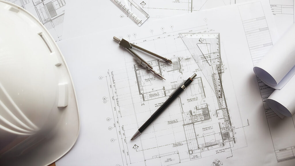 Construction diagram and floor plans for custom home near Troy, OH