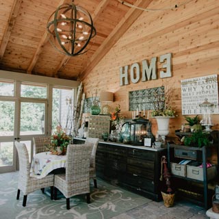 Timber frame custom home in western Ohio